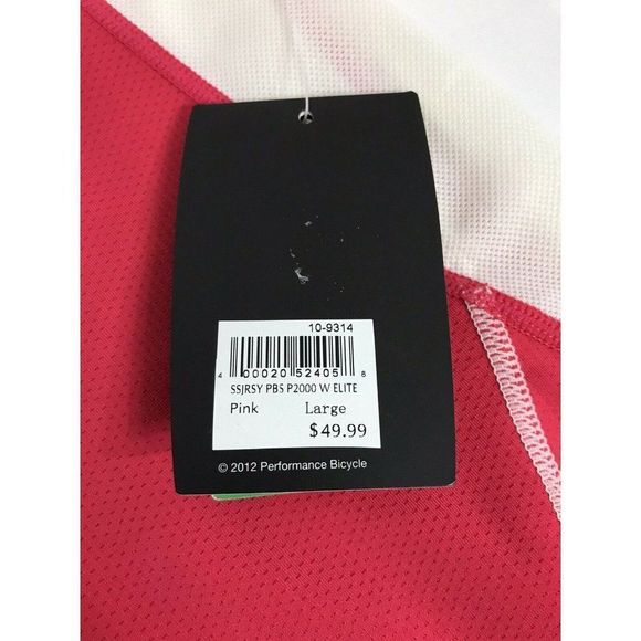 Women's Performance Bicycle Elite Cycling Top Large Shirt With Pockets New NWT - Picture 8 of 8